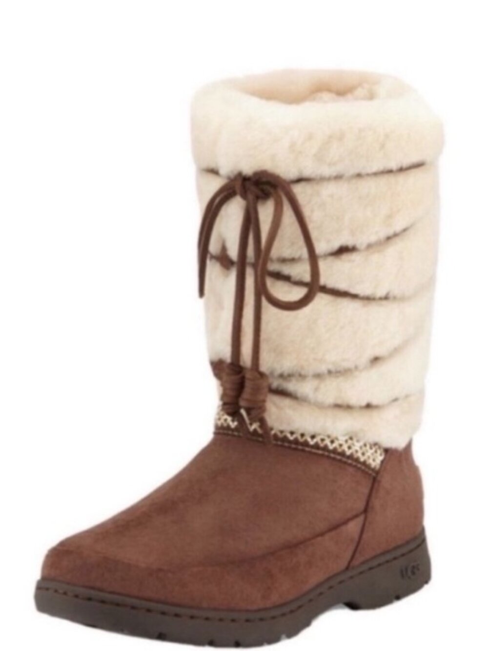 UGG Australia Women’s Boots Winter Snow Maxie Suede Fur Brown Boots size 6